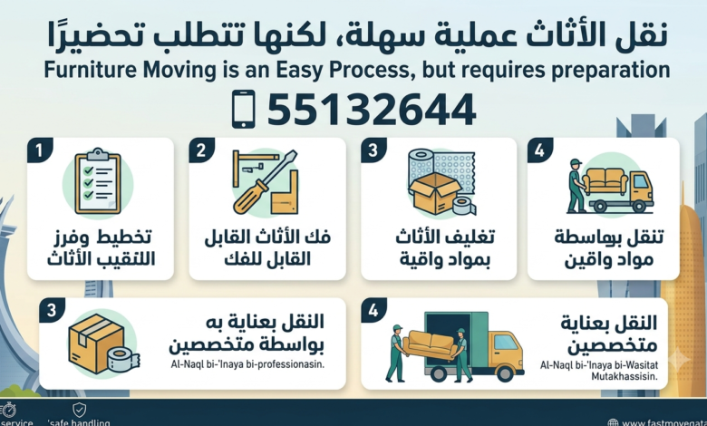 نقل الأثاث عملية سهلة لكنها تتطلب تحضيرًا فقط 55132644
