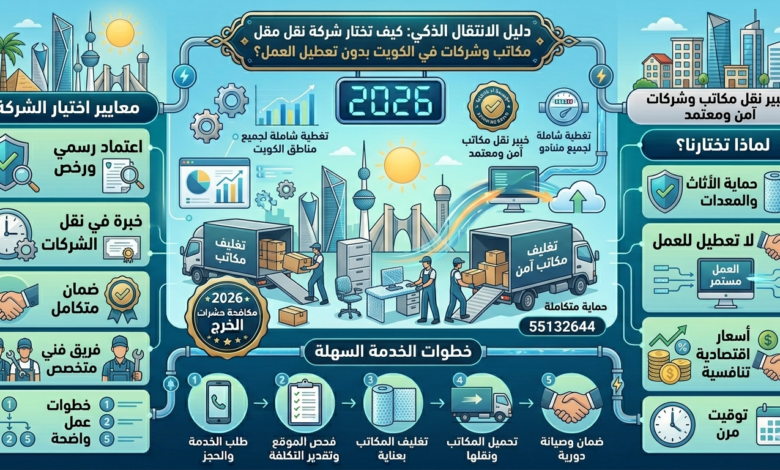 دليل الانتقال الذكي: كيف تختار شركة نقل مكاتب وشركات في الكويت بدون تعطيل العمل؟55132644